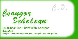 csongor dehelean business card